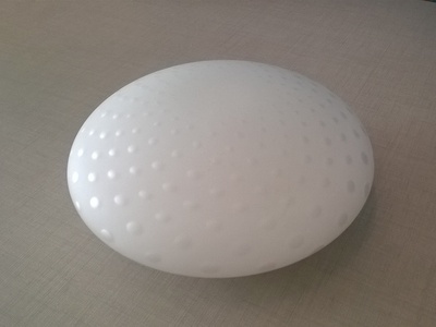 Vetro ricambio 21cm imbocco 7cm altezza 7,5cm SINFONY 4067V ANTEA LUCE