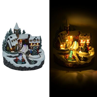 Giostrina di Natale con chiesa e ruscello 37973 NATALE LUCI E COLORI