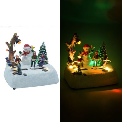 Paesaggio Natalizio con tiro alla fune 37965 NATALE LUCI E COLORI