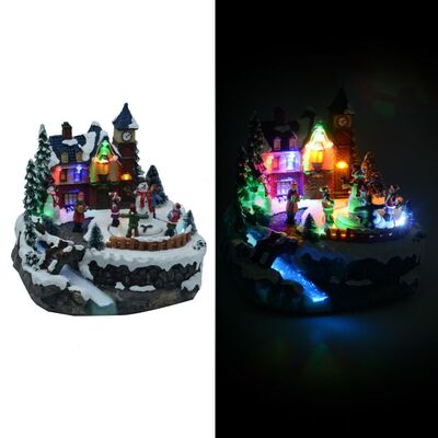 Villaggio di Natale con girotondo e cascata 37970 NATALE LUCI E COLORI